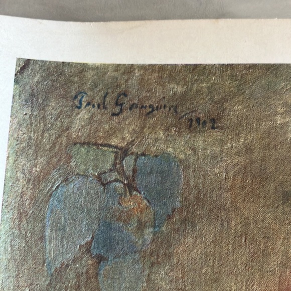 Vintage print Paul Gauguin- The girl with the fan printed in Germany 8 1/4” X 11 - Picture 7 of 7